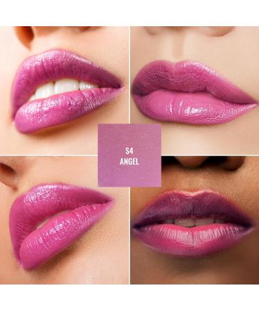 Oulac 2-in-1 Shimmering Lipstick & Lip Balm - Vegan Pink Lip Care for Hydrated Juicy Shiny Lips - S04 Angel - Buy Online on GoSupps.com