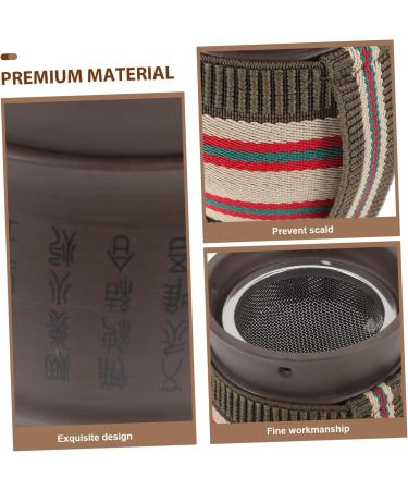 Tovinanna Moxibustion Pot & Guasha Set - Ceramic Burner & Thermal Insulation Double Layer Cups for Home Massage - Buy Online on GoSupps.com