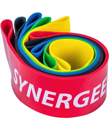 Synergee Mini Loop Resistance Bands - Multicolor 5 Pack for Home & Gym Workouts - Optimal Fitness & Exercise Accessory - Buy Online on GoSupps.com