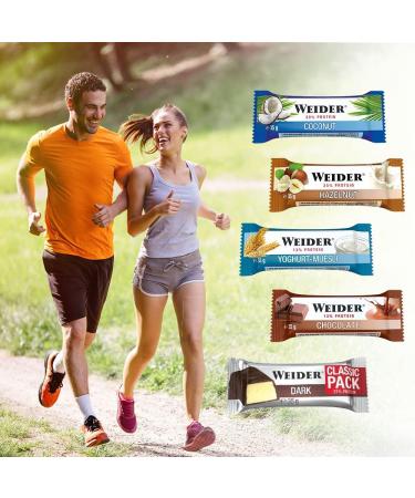 Weider Fitness Protein Bar with Coconut | Delicious On-the-Go Snack | 24 x 35g Box - Perfect Energy Boost! - Buy Online on GoSupps.com