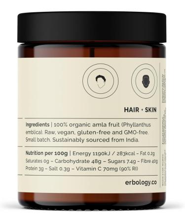 Organic Amla Powder 300g - Indian Gooseberry - Adaptogen - Sustainably Sourced from India - Buy Online on GoSupps.com