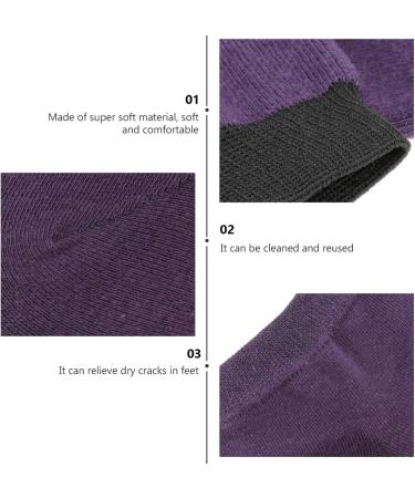 5 Pairs Moisturizing Heel Socks | Soft Silicone Spa Foot Bath Socks | Hydrating Gel Lotion Socks - Perfect for Foot Care & Comfort - Buy Online on GoSupps.com