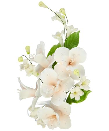 Shop Cake Company Orchid Peach & Pink Rose Sugar Flower Bouquet Bundle - International Shipping Available - Buy Online on GoSupps.com