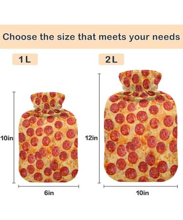 Naanle 2L Transparent Hot Water Bottle - Large Bed Warmer for Pain Relief & Cold Therapy | Ideal for Hands & Feet - Buy Online on GoSupps.com