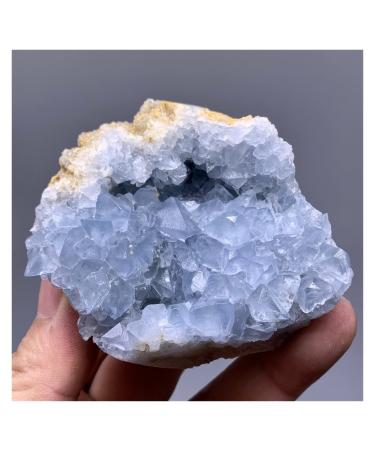 Natural Crystal Rough Natural Celestite Cluster from Madagascar 1ech 2-3" 80-110g ech Decoration