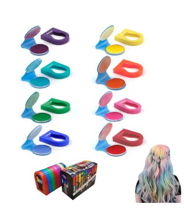 8pcs Hair Chalks For Girls Hair Chalks Hair Chalks For Girls Kids Washable Kids Hair Dye For Girls Kids Women Halloween Cosplay Makeup Birthday Party Diy Children's Day