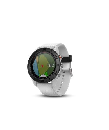 Garmin Approach S60, Premium GPS Golf Watch with Touchscreen Display and Full Color CourseView Mapping, White w/ Silicone Band