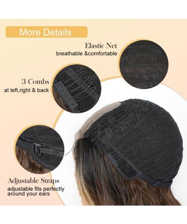 26 Inch Ombre Blonde Wavy Wig for Women - Heat Resistant Synthetic Fiber - Natural Look for Daily & Party Wear - Buy Online on GoSupps.com