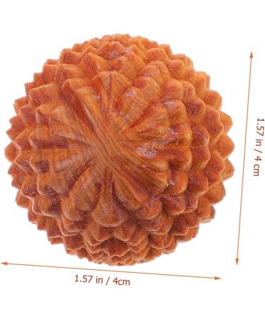 Fomiyes 2pc Wooden Massage Ball Set - Handcrafted Durian Ball Roller for Yoga & Fitness - Perfect for Hand Massage - Buy Online on GoSupps.com