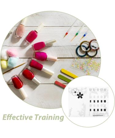 Beaupretty Nail Silicone Mat Nail Practice Pad Acrylic Nail Training Mat Nail Practice Template Manicure Practice Mat - Buy Online on GoSupps.com