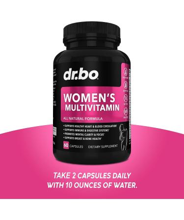 Women's Multivitamin with Magnesium, Zinc, and Minerals - Energy-Boosting Daily Supplement Capsules - Iron & Soy Free Formula - Buy Online on GoSupps.com