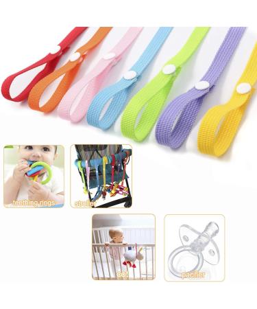 Shop LHKJ 7 Pieces Anti-Drop Strap Baby Toys - Pacifier Chain & Baby Bottle Hanger for Strollers | International Shipping Available - Buy Online on GoSupps.com