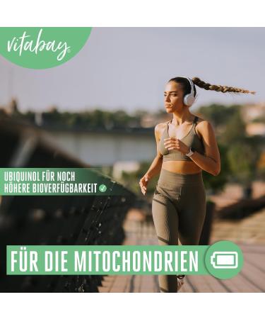 VITABAY Coenzyme Q10 Ubiquinol 200mg Capsules - High Dose Antioxidant - 60 Capsules for Energy & Health - Buy Online on GoSupps.com