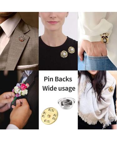 100PCS Metal Locking Pin Backs - Lapel Pin Clutch Back - Butterfly Clutch for Badge Holder - Buy Online on GoSupps.com