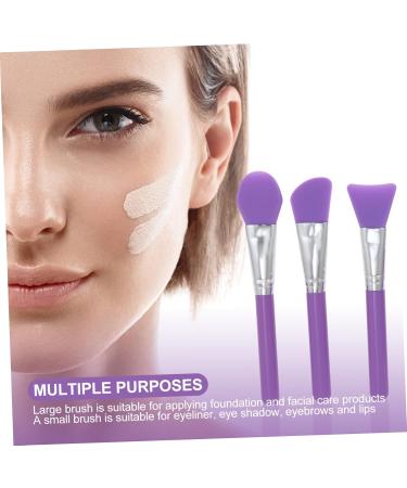 WOFASHPURET Facial Mud Applicator Brush Cosmetic Tools 15.5x3cm Purple - Buy Online on GoSupps.com