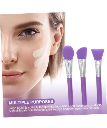 FRCOLOR 12 Pcs Silicone Makeup Brush Set - Body Lotion & Acid Applicator - Purple Cosmetic Accessories for Women - Buy Online on GoSupps.com