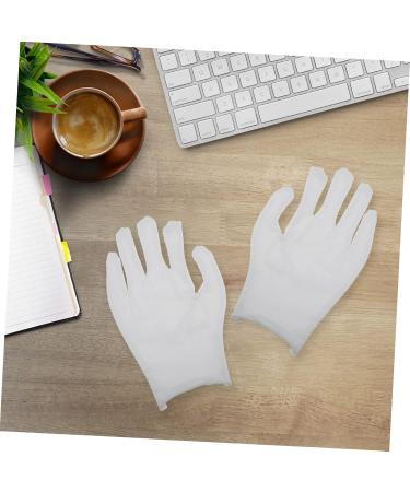 Uonlytech 12pairs Gloves Christmas Santa Costume Paraffin Wax Mittens Paraffin Wax Liners Santa Cosplay Costume Wax Bath Mittens Work Glove Washable Labor Protection Cotton White Cotton Yarn - Buy Online on GoSupps.com