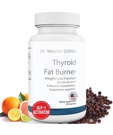 Dr. Westin Childs Thyroid Fat Burner - Fast Acting Thermogenic Weight Loss Supplement for Women & Men with Hypothyroidism Hashimoto's & Hyperthyroidism for Waist Trimming Bloating 30 Servings