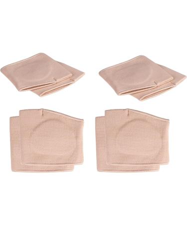 Metatarsal Pads - 2 Pair - 4-Piece Ball of Foot Cushions for Neuroma Pain Relief - Soft Gel Forefoot Pads for Men 5.5-6.5, Women 5-8 (Beige) - Buy Online on GoSupps.com