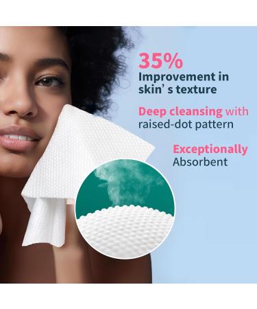 Biodegradable Facial Cleaning Towels - 480 Thick Lint-Free Towels for Sensitive Skin | Ourmed Life - Buy Online on GoSupps.com