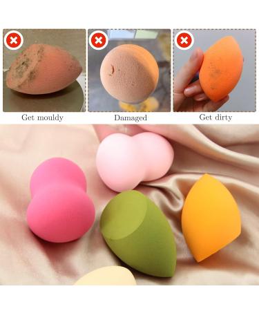 Cobee Makeup Sponge Holder 2pcs - Silicone Travel Case for Beauty Blender - Washable & Reusable - Vented & Breathable - Blue & Brown - Buy Online on GoSupps.com