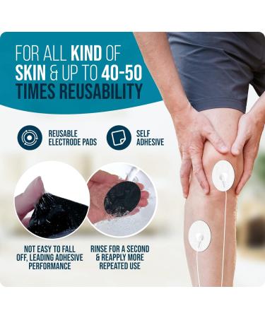 TENS Unit Replacement Pads Snap On TENS Unit Pads 22Pack Multiple Sizes Electrodes TENS Unit Pads Reusable 35-50 Times Self-Adhesive SM Electrodes Compatible with Belifu EMS Muscle Stimulator Machine 22 Pack Combination - Buy Online on GoSupps.com