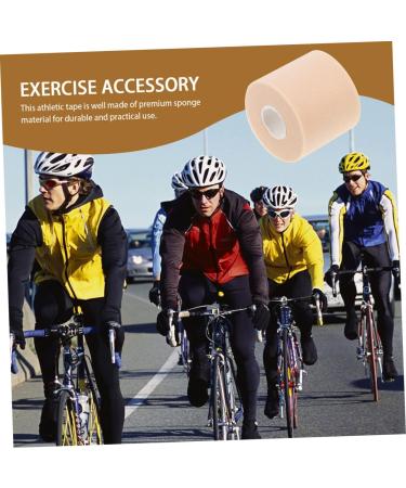 Hemoton 4 Rolls Sports Bandage Exercise Handles Soccer Tape Football Wristbands Pre Wrap - Skin Color - 6.5x6.5x6cm - Foam Underwrap Tape for Hair & Athletic Use - Fitness Skin Film - Buy Online on GoSupps.com