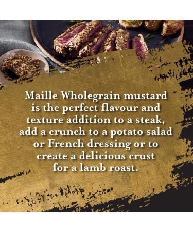 Maille Mild Wholegrain Mustard 210g Pack of 2 with World Food Shop - Gourmet French Condiment Duo Delicate Grain Mustard Convenient Twin Pack for Culinary Delight - Buy Online on GoSupps.com