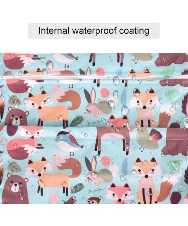 Buy Colexy Waterproof Diaper Bag Organizer - Double Zipper Wetbag for Toddlers (Zoo Design) - Ideal for Wet & Dry Storage - 30x36 cm - Buy Online on GoSupps.com