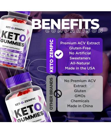 KetoZempic Gummies - Advanced Weight Loss with K3 Spark for 60 Days - Buy Online on GoSupps.com