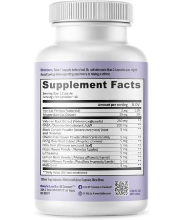 BB Company inergySLEEP | Natural Sleep Supplement & Sleep Aid for Deep Sleep, Helps to Calm & Relax | Magnesium, Lemon Balm, Black Cohosh, GABA, Holy Basil | Packaging Vary | 30 Ct - Buy Online on GoSupps.com