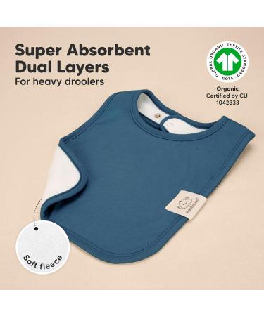 8-Pack Organic Baby Bibs for Boys & Girls - Dool Libbon | Eco-Friendly Stylish Baby Bibs for Mealtime - Buy Online on GoSupps.com