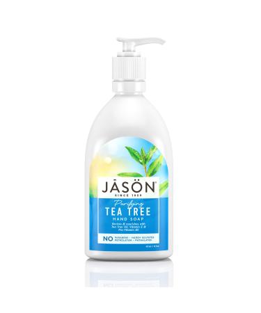Jason Hand Soap Purifying Tea Tree 16 Oz