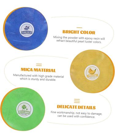 Lurrose 5pcs 24 Mica Powder Natural Soap Colorful Candles Pigment Lip Soap Powder Edible Eye Shadow 24 Colorx5pcs 13X9cmx5pcs - Buy Online on GoSupps.com