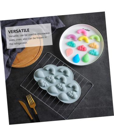 6 Pcs Silicone Mold Silicone Ice Mold Cake Mold Chocolate Mold Cookie Mold Baking Mold Biscuit Kitchen Supplies Silica Gel 22.6X14.5X1.5CMx3pcs Assorted Colorx3pcs - Buy Online on GoSupps.com