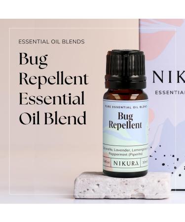 Nikura Insect Bug Repellent Essential Oil Blend - 100ml | Citronella Lavender Lemongrass Peppermint | Vegan & UK Made - Buy Online on GoSupps.com