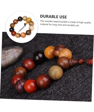 COLLBATH Sandalwood Beads Bracelet Multicolor Bead Bracelet Mens Necklace Stretchy Choker Necklace Buddha Bead Bracelet Bonding Bracelets for Couples Good Mood Wooden Bracelet Multi-jewel 2x2cm Assorted Color f - Buy Online on GoSupps.com