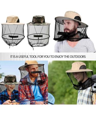 DOKLY 2 Pack Mosquito Head Net Hat - Premium Nylon and Polyester Fabric for Ultimate Protection Face Cover Fly Protection Netting Hat for Men Women Outdoor Lover Fishing Hiking Gardening Beekeeping - Buy Online on GoSupps.com