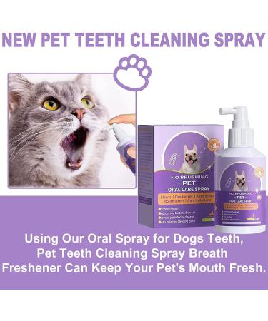 PetClean Teeth Cleaning Teeth Cleaning Spray for Dogs & Cat Pet Clean Teeth Spray Convenient No Brushing Pet Oral Spray Clean Teeth (2PCS) - Buy Online on GoSupps.com