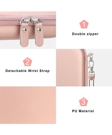 Canboc Hard Case for Canon Ivy Mini/CLIQ+2 Photo Printer - Rose Gold Mesh Bag for Paper & Cable - Buy Online on GoSupps.com