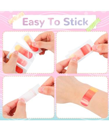 Lounsweer 240 Pcs Kids Tie Dye Adhesive Bandages - Variety Pack for Children - Waterproof, Breathable, and Cute - Ideal for Scrapes, Cuts, and Wound Care - 4 Sizes Included - Buy Online on GoSupps.com