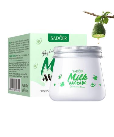 Milk Facial Moisturizer Nourish Skin Fruit Milk Cream Hydrating Nourish Skin Avocado Daily Face Cream for Dry Sensitive Skin Advanced Face Care Moisture Cream