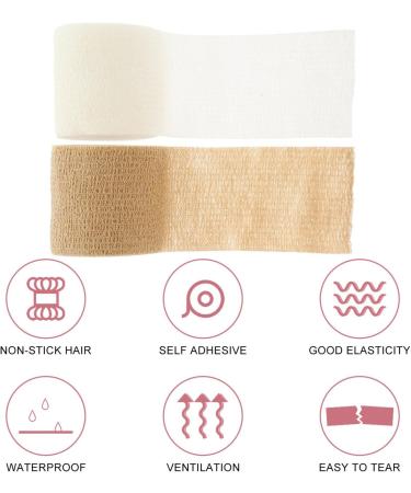 KALLORY 12 Rolls Athletic Tape - Adhesive Cotton Wraps for Wounds Knee Pain & Foot Support | International Shipping Available - Buy Online on GoSupps.com