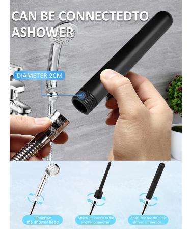 Onegreen Silicone Reusable Enema Kit - 224ML, 2 Pcs Shower Head Attachment - Constipation Relief for Men and Women - Black - Buy Online on GoSupps.com