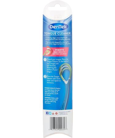 Buy DenTek Comfort Clean Tongue Cleaner - 1 Piece | Effective Oral Hygiene | International Shipping Available - Buy Online on GoSupps.com