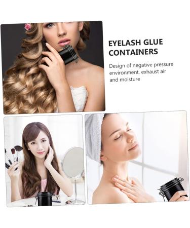 BIUDECO 2 Piece Eyelash Beauty Glue Box with Activated Carbon Airtight Storage Jars for Eyelash Glue Moisture-Proof Makeup Storage Box for Long-Lasting Bonding - Buy Online on GoSupps.com