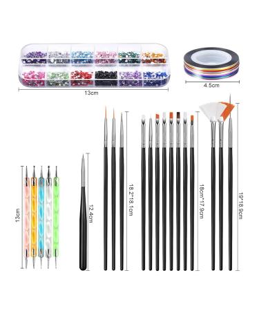 Buy Nail Art Set for Women - DIY Glitter Pen & Sequin Nail Pencil - Easy to Use Drawing Liner for Stunning Nails - Buy Online on GoSupps.com