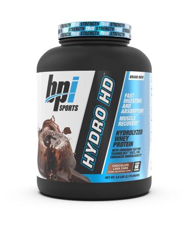 BPI Sports Hydro HD - 100% Hydrolyzed Whey Protein Powder - Muscle Growth Recovery 25g of Protein Low Carb Low Sugar Fast Absorbing (68 Servings Chocolate Lava Cake) Chocolate Lava Cake 68 Servings