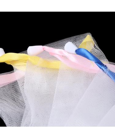 Zaagot Soap Foaming Mesh Bags Set of 10Nylon Mesh Drawstring Bag Pouches for Shower Face Washing Easy to Bubble - Buy Online on GoSupps.com