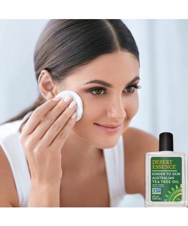 Desert Essence Kinder to Skin Australian Tea Tree Oil - Soothing Gentle Cleanser for Redness & Irritation - Vegan Gluten-Free & Cruelty-Free - 4oz - Buy Online on GoSupps.com